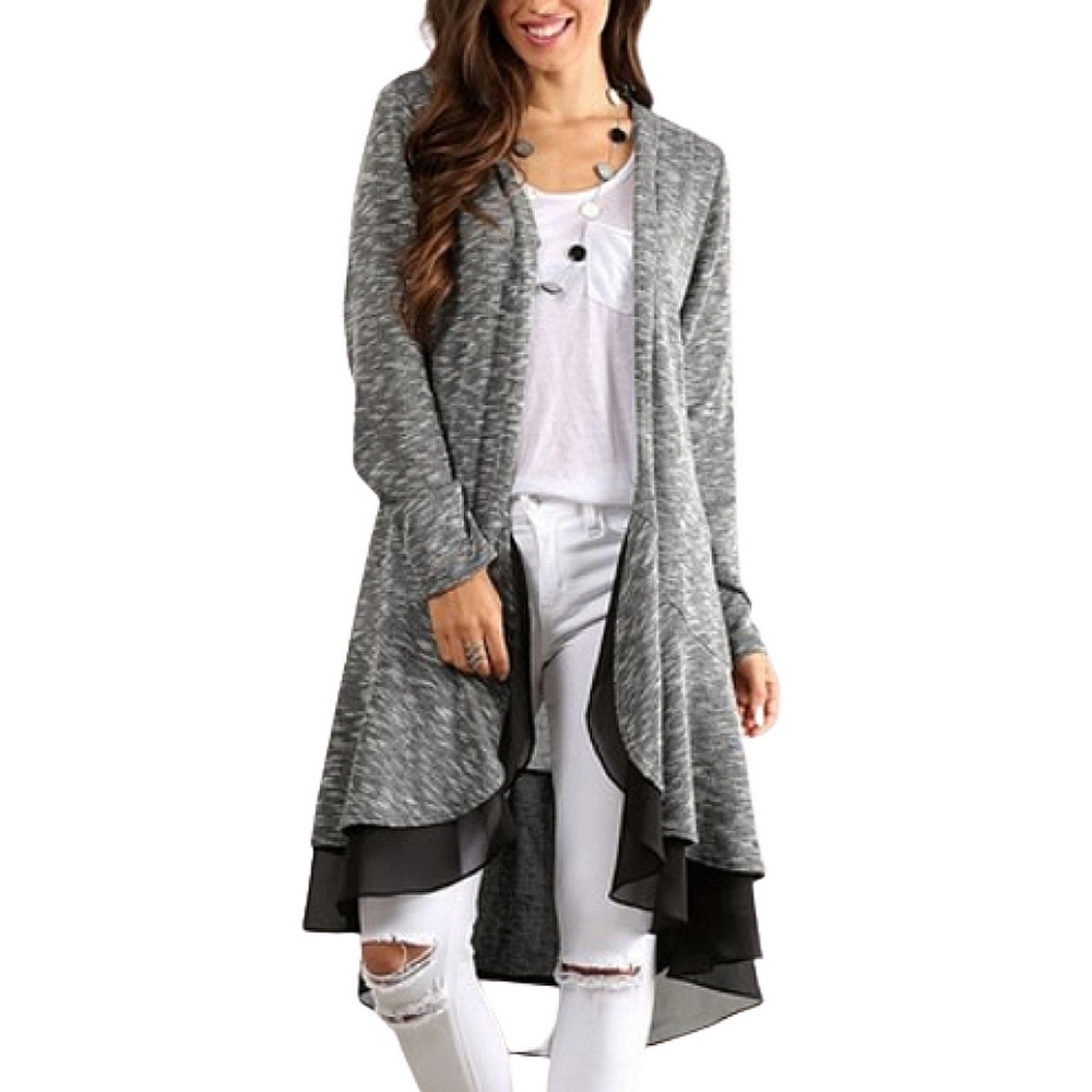 J Mode USA Space Dye Open Cardigan